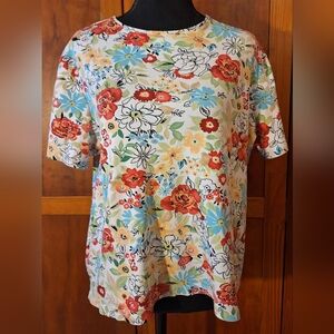 🍃WHITE STAG women's floral t-shirt. Size XL